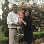 Mrs. Jalpa Ajmera with her family, Edistää parent at Edistää Preschool, Wadala West, Mumbai